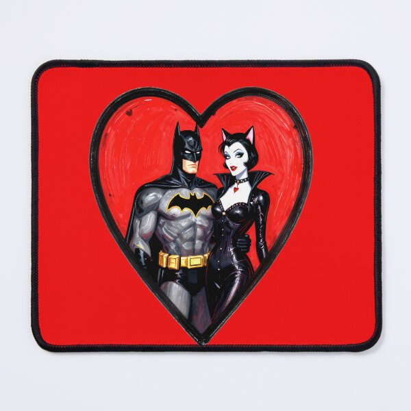 Item preview, Dark Knight & Feline Valentine designed and sold by AnimalAirtistry.