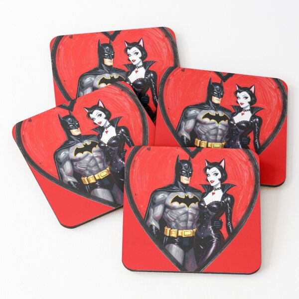 Item preview, Dark Knight & Feline Valentine designed and sold by AnimalAirtistry.