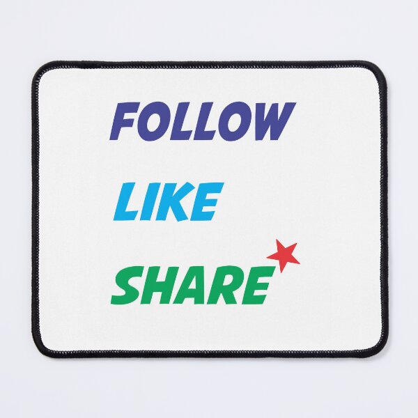 Item preview, Follow Like Share – Social Media Motivation Quote Design designed and sold by Deepthi Market.