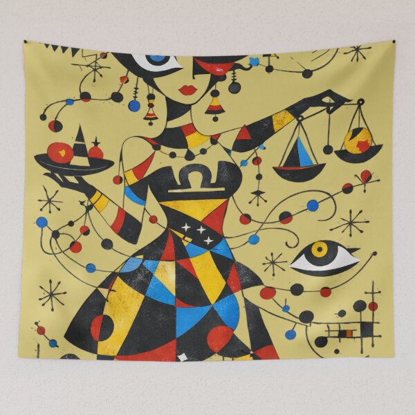 Item preview, The Libra of Invisible Laws as Zodiac Sign designed and sold by Jani-art-world.
