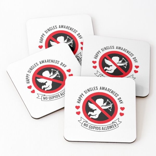 Item preview, Happy Singles Awareness Day No Cupids Allowed designed and sold by artcultreone.