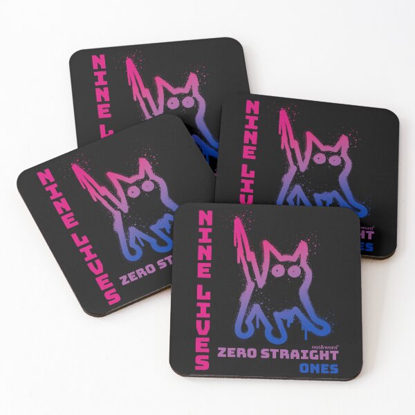 Item preview, Nine Lives Zero Straight Ones - Bisexual Design designed and sold by outandworn.