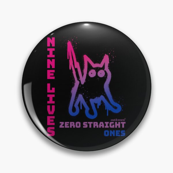 Item preview, Nine Lives Zero Straight Ones - Bisexual Design designed and sold by outandworn.