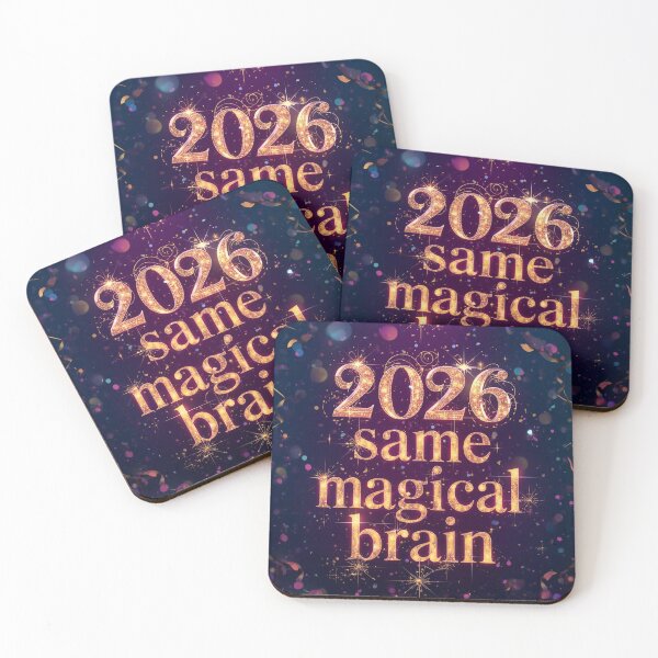 Item preview, New Year, Same Magical Brain - Neurospicy Brain - ADHD Life Motivation designed and sold by YvkafromPoland.