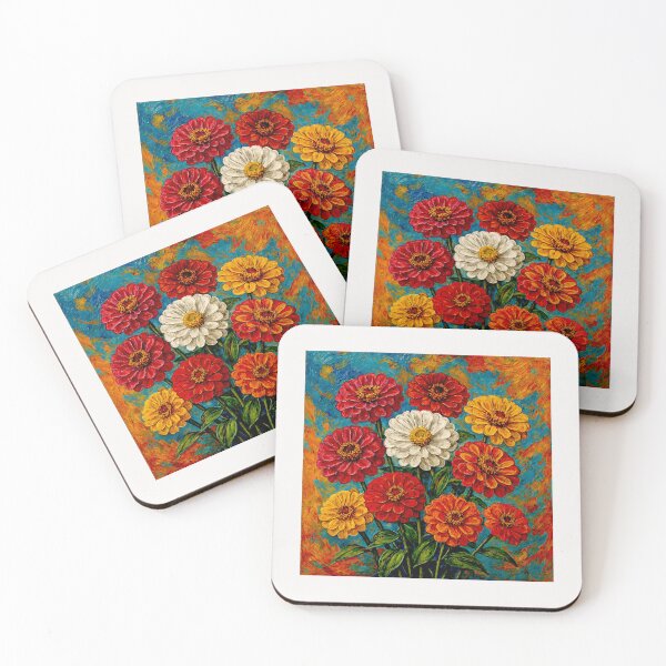 Item preview, Zinnias Flowers#1 designed and sold by Helios Be. Lavsh.