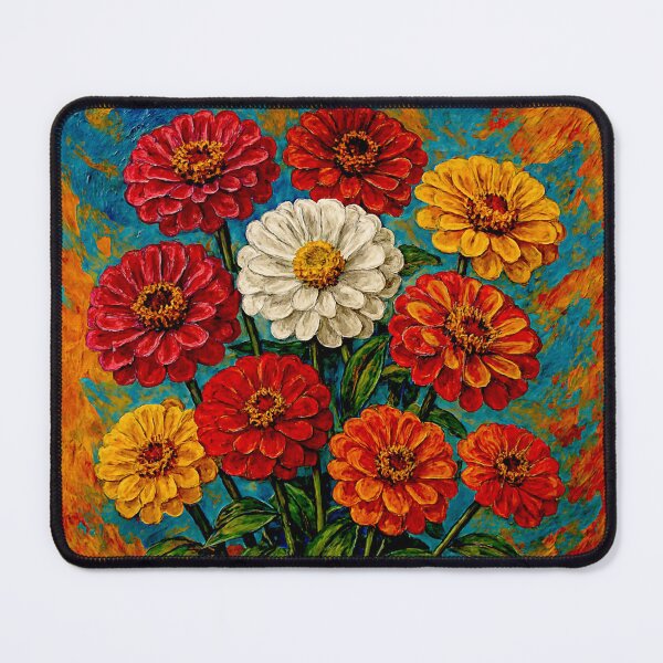 Item preview, Zinnias Flowers#1 designed and sold by Helios Be. Lavsh.