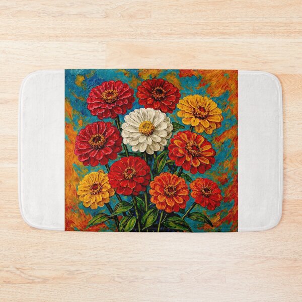 Item preview, Zinnias Flowers#1 designed and sold by Helios Be. Lavsh.