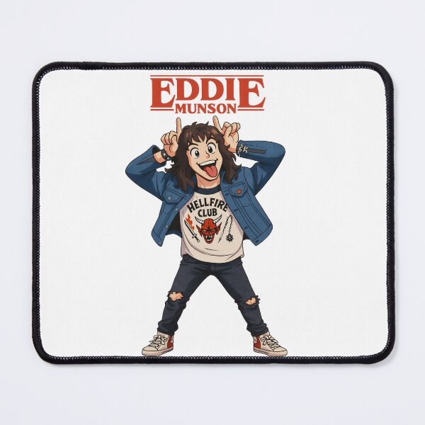Item preview, Eddie Munson Hellfire Club Retro 80s Metalhead Pop Culture Illustration designed and sold by Lineesh Kumar.