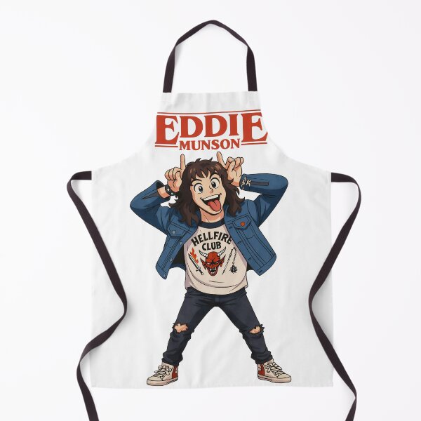 Item preview, Eddie Munson Hellfire Club Retro 80s Metalhead Pop Culture Illustration designed and sold by Lineesh Kumar.