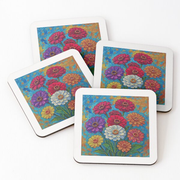 Item preview, Zinnias Flowers#2 designed and sold by Helios Be. Lavsh.
