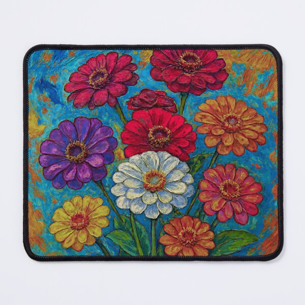 Item preview, Zinnias Flowers#2 designed and sold by Helios Be. Lavsh.