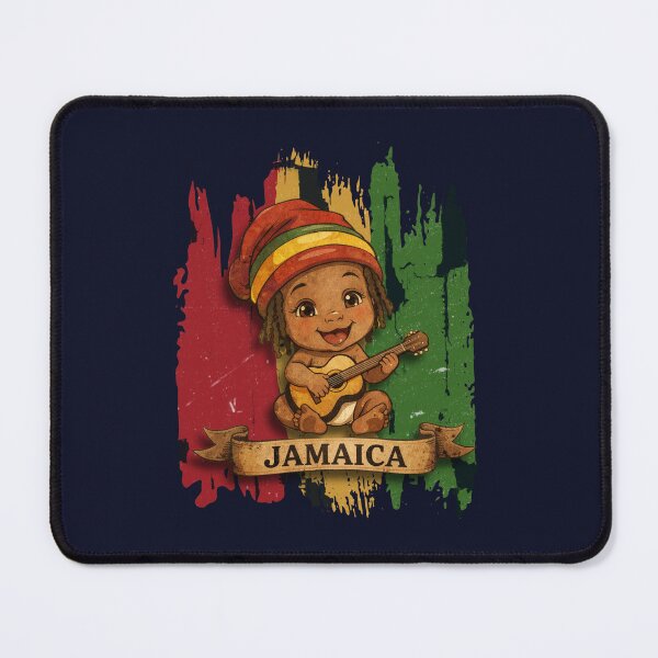 Item preview, Cute Rasta Baby with Guitar | Jamaican Reggae Culture Art designed and sold by phiawdesign9.