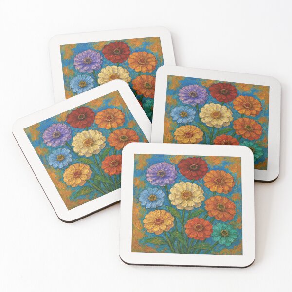 Item preview, Zinnias Flowers#3 designed and sold by Helios Be. Lavsh.