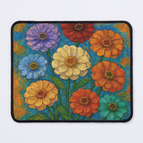 Item preview, Zinnias Flowers#3 designed and sold by Helios Be. Lavsh.