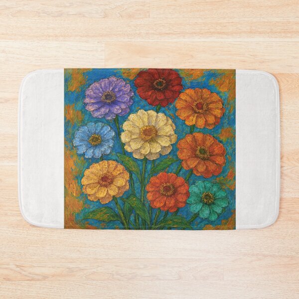 Item preview, Zinnias Flowers#3 designed and sold by Helios Be. Lavsh.