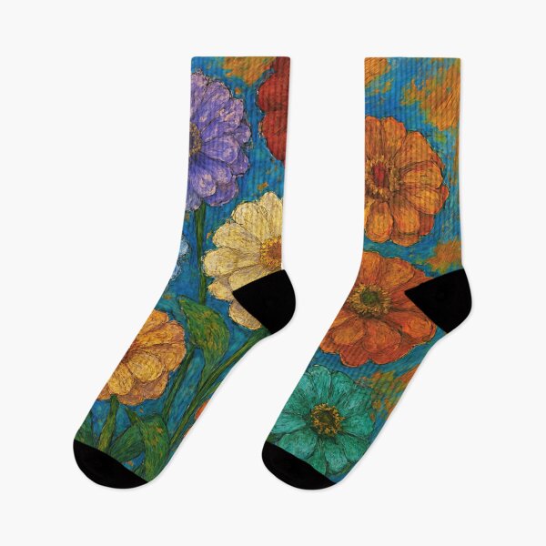 Item preview, Zinnias Flowers#3 designed and sold by Helios Be. Lavsh.