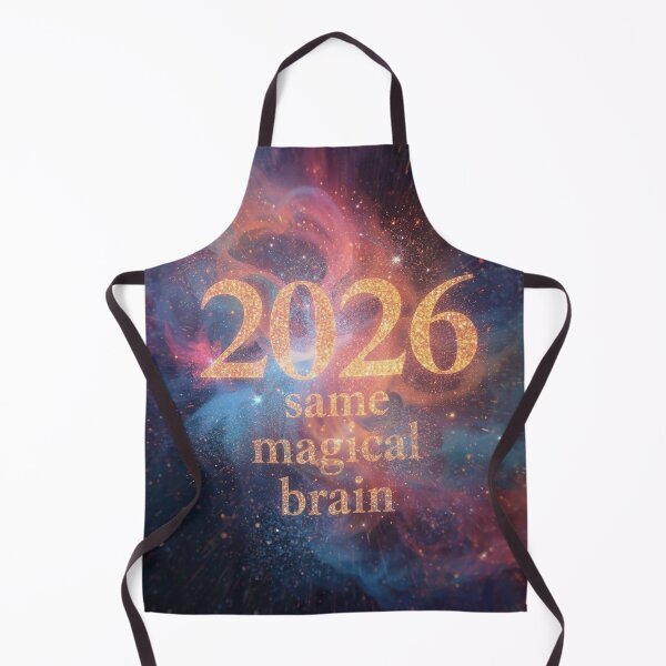 Item preview, New Year, Same Magical Brain - Neurospicy Brain - ADHD Life Motivation designed and sold by YvkafromPoland.