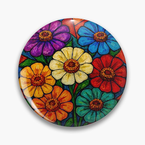 Item preview,  Zinnias Flowers#4 designed and sold by Helios Be. Lavsh.