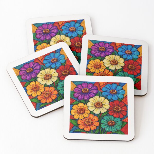 Item preview,  Zinnias Flowers#4 designed and sold by Helios Be. Lavsh.