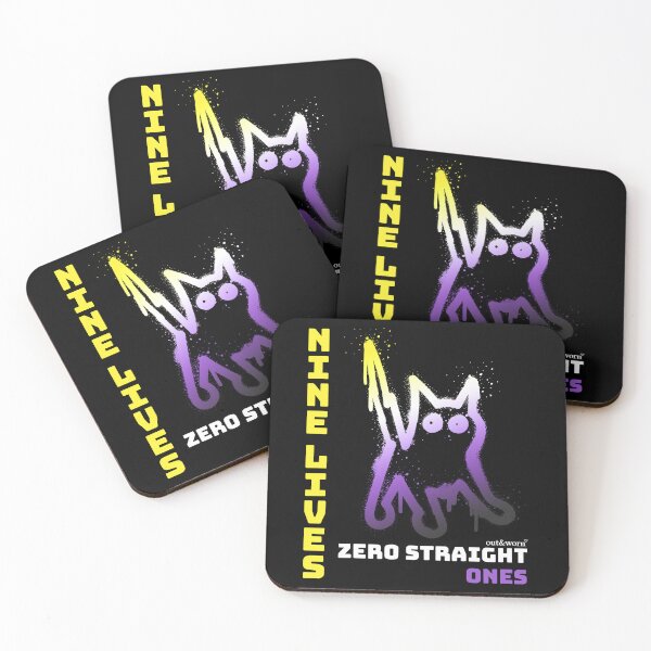 Item preview, Nine Lives Zero Straight Ones - Non-binary Design designed and sold by outandworn.