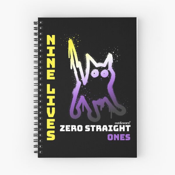Item preview, Nine Lives Zero Straight Ones - Non-binary Design designed and sold by outandworn.
