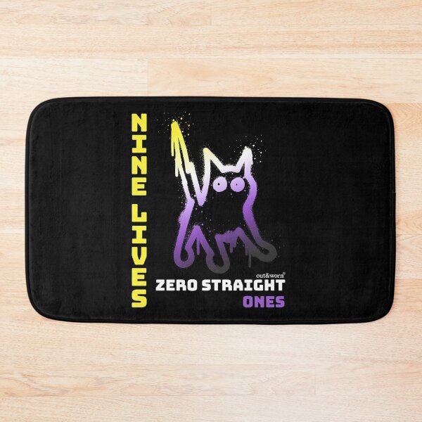 Item preview, Nine Lives Zero Straight Ones - Non-binary Design designed and sold by outandworn.