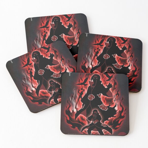 Item preview, Crimson Crow Rogue Ninja - Dark Red Moon Illusion Anime Art designed and sold by MugenAnime.
