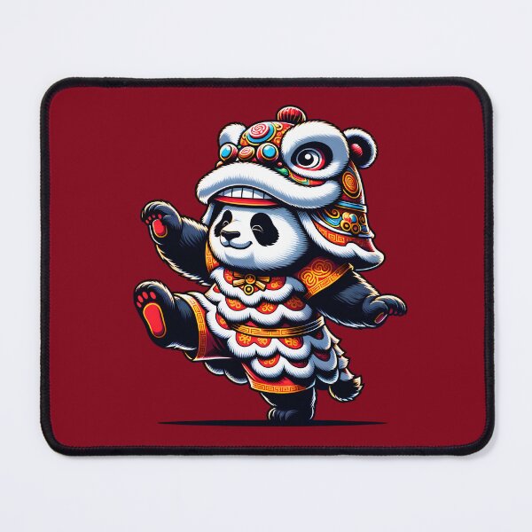 Item preview, Dancing Panda Performing Chinese Lion Dance Kung Fu Move designed and sold by Trendsecne.
