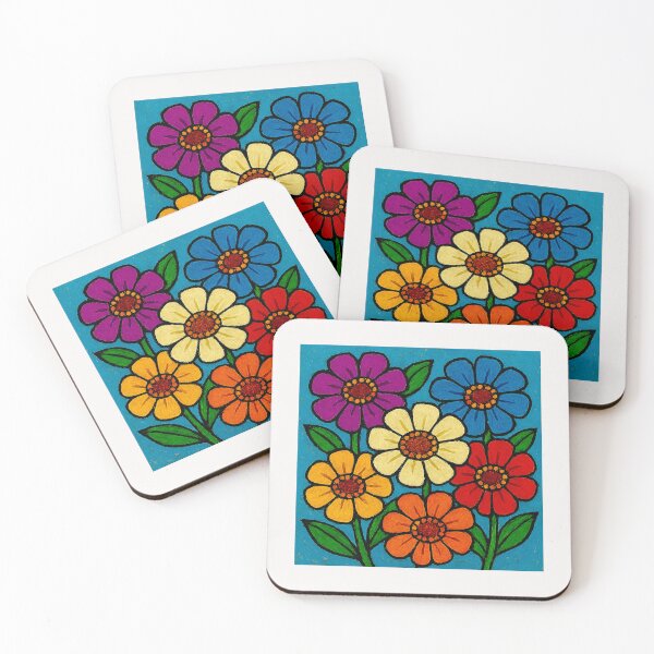 Item preview, Zinnias Flowers#5 designed and sold by Helios Be. Lavsh.