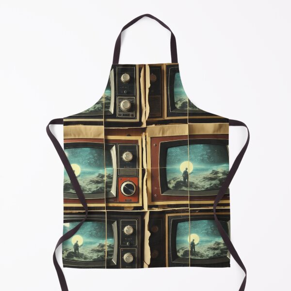 Item preview, Retro Sci-Fi TV Gallery - Vintage Television Art Grid Painting designed and sold by Cine8.