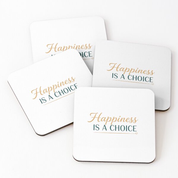 Item preview, Happiness Is A Choice - Elegant Minimalist Motivational Quote designed and sold by DraftNDreamShop.
