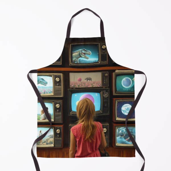 Item preview, Retro Sci-Fi TV Gallery - Vintage Television Art Grid Painting designed and sold by Cine8.