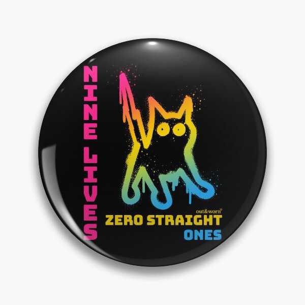 Item preview, Nine Lives Zero Straight Ones - Pansexual Design designed and sold by outandworn.
