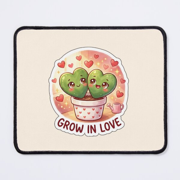 Item preview, Valentine Grow in Love – Cute Hoya Heart Plant Sticker designed and sold by Nuist25.