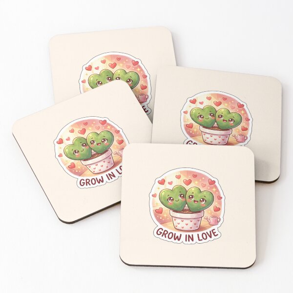 Item preview, Valentine Grow in Love – Cute Hoya Heart Plant Sticker designed and sold by Nuist25.