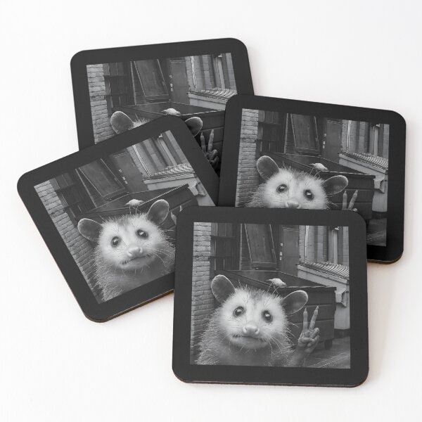 Item preview, Opossum Selfie with Trash Bin Funny designed and sold by ChestOutLoud.