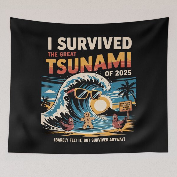 Item preview, I Survived The Great Hawaii Tsunami of 2025 Everyone Learn 1  designed and sold by MarkLeedsArt.