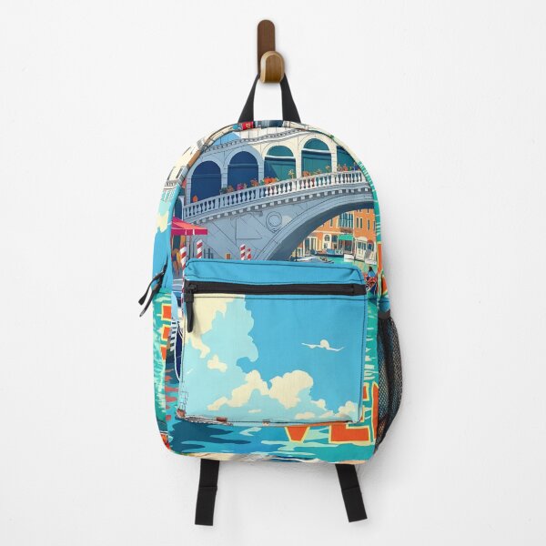 Item preview, Venice, Italy: Vintage-Style Painterly Travel Poster designed and sold by LSVart.