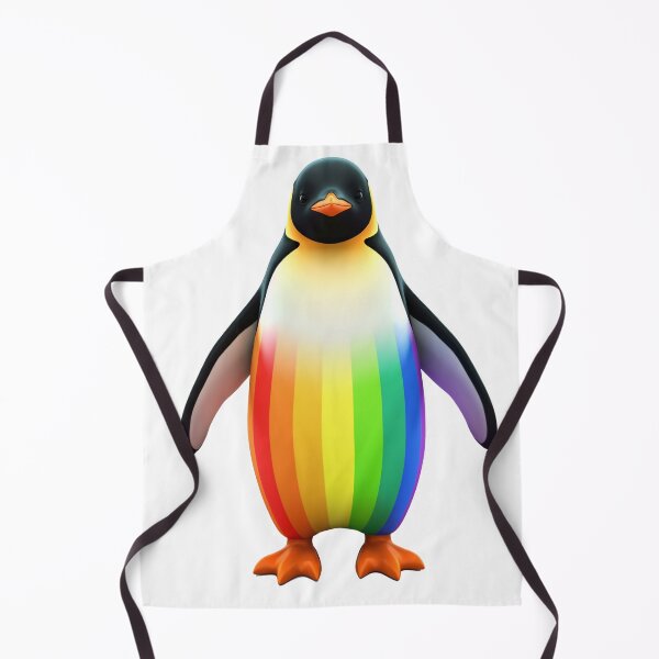 Item preview, Lindo pingüino arcoíris: ilustración colorida de un animal kawaii designed and sold by RBToper.