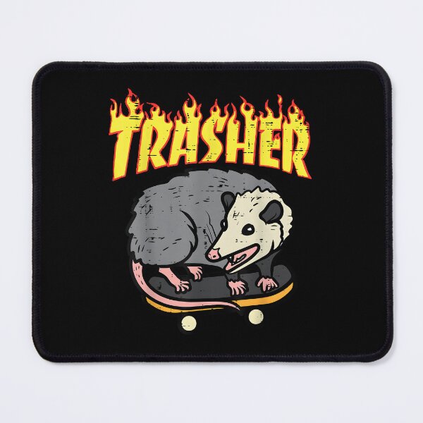 Item preview, Opossum Skateboard Trasher Funny Possum Skater designed and sold by ChestOutLoud.