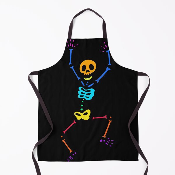 Item preview, Neon Dancing Skeleton on Black Background designed and sold by Kruti Collection.