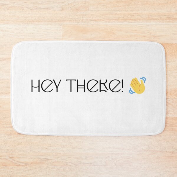 Item preview, Hey There Typography and Waving Sign designed and sold by Cosmicquark's Shop.