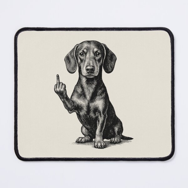 Item preview, Dachshund Flipping The Bird designed and sold by Baby-Care.