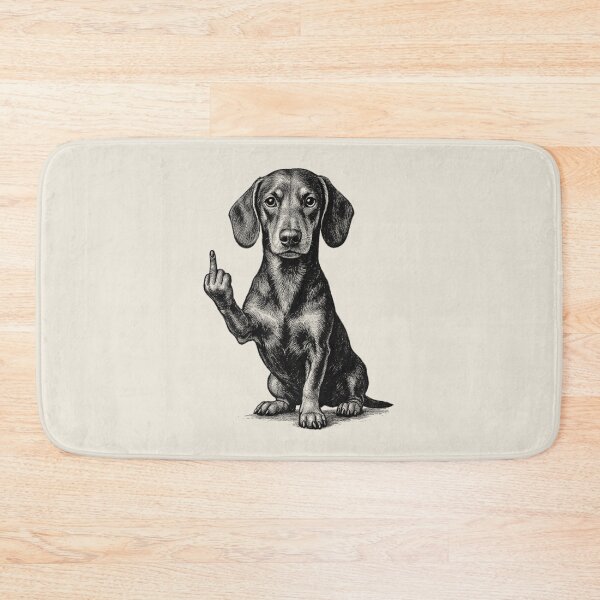 Item preview, Dachshund Flipping The Bird designed and sold by Baby-Care.