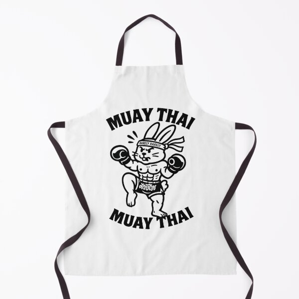 Item preview, Muay Thai Bunny Black and White designed and sold by barelyrarelyco.