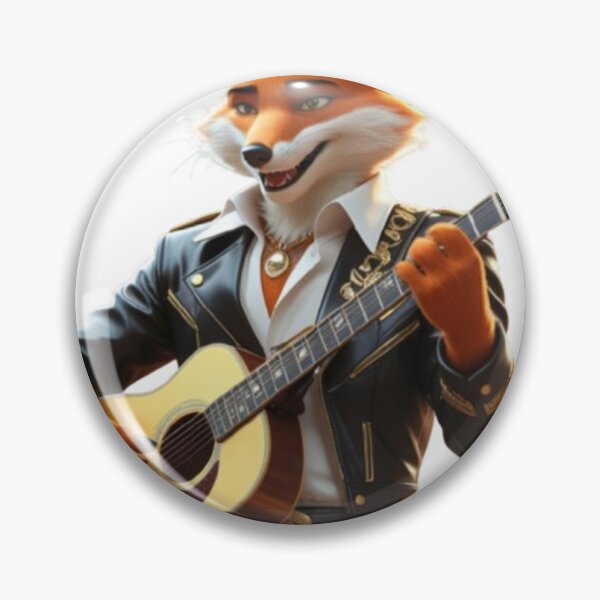Item preview, Elvisfox the rockstar, fox meme designed and sold by Tpac-goods.