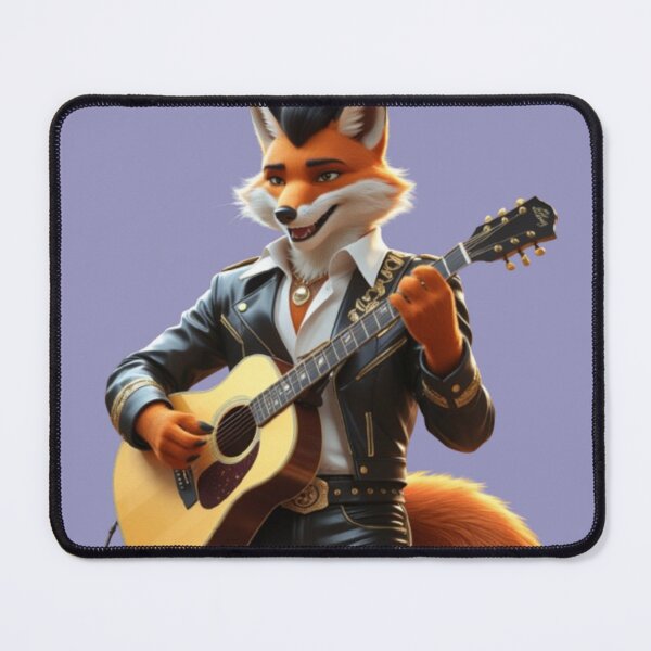 Item preview, Elvisfox the rockstar, fox meme designed and sold by Tpac-goods.