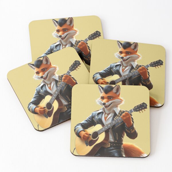 Item preview, Elvisfox the rockstar, fox meme designed and sold by Tpac-goods.
