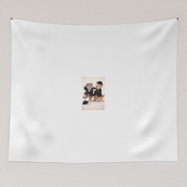 Item preview, Two Cats, One Missing Hat – Gentle Slapstick Moment designed and sold by LovelyCatGalaxy.