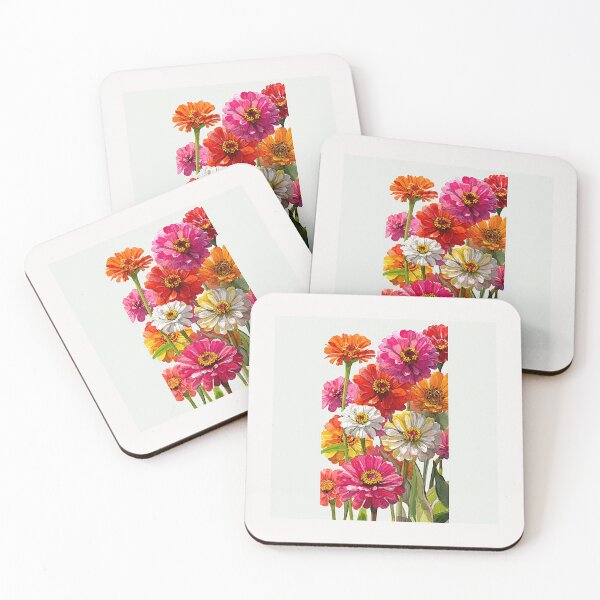 Item preview, Zinnias Flowers#6 designed and sold by Helios Be. Lavsh.